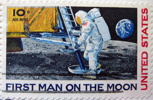 Briefmarke Mondlandung, USA 1969