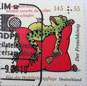 Briefmarke Froschkönig, BRD 2019