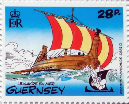 Briefmarke Asterix Guernsey, GB 2013