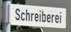 Schreiberei - Stra&szlig;e in Metzingen